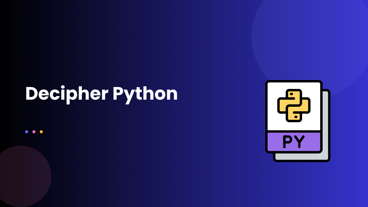 Decipher Python